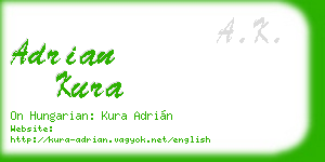 adrian kura business card